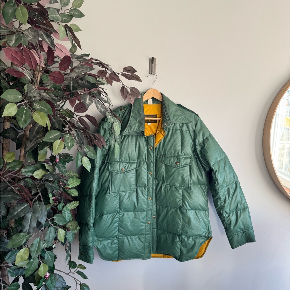 Eddie Bauer Green Puffer Jacket